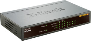 SWITCH PoE D-LINK 8 porturi 10/100Mbps (4 PoE), IEEE 802.3af, carcasa metalica, „DES-1008PA” (include TV 1.75lei)