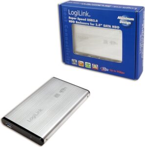 RACK extern LOGILINK, pt HDD/SSD, 2.5 inch, S-ATA, interfata PC USB 3.0, aluminiu, argintiu, „UA0106A” (include TV 0.8lei)