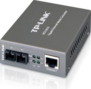 MEDIA CONVERTOR TP-LINK RJ45 1000M la fibra SC single-mode 1000M, Full-duplex, pana la 15Km, montabil in sasiu „MC210CS”