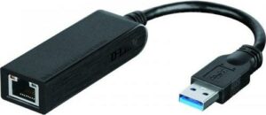 ADAPTOR RETEA D-LINK , extern, USB 3.0, port RJ-45, 1000 Mbps, „DUB-1312” (include TV 0.18lei)