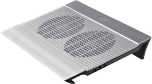 STAND DEEPCOOL notebook 17″ N8, sita aluminiu, 2 x fan 14cm, 4 x port USB, silver, (include TV 0.8lei), „DP-N24N-N8SR”