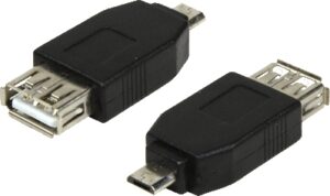 ADAPTOR LOGILINK, pt. smartphone, Micro-USB 2.0 (T) la USB 2.0 (M), negru, „AU0029” (include TV 0.06 lei)