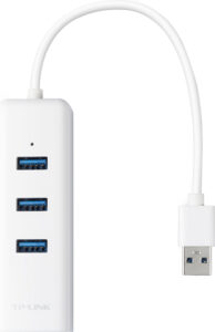 ADAPTOR RETEA TP-LINK , extern, USB 3.0, port RJ-45 | USB 3.0 x 3, 1000 Mbps, „UE330” (include TV 0.18lei)