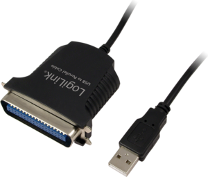 CABLU USB LOGILINK adaptor, USB 2.0 (T) la Paralel (Centronics 36-pin), 1.5m, conecteaza port USB cu imprimanta cu port paralel, negru, „AU0003C” (include TV 0.18lei)
