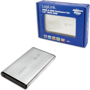 RACK extern LOGILINK, pt HDD/SSD, 2.5 inch, S-ATA, interfata PC USB 2.0, aluminiu, argintiu, „UA0041A” 45008922 (include TV 0.8lei)