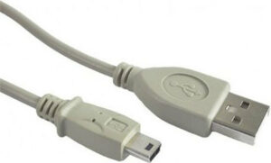 CABLU alimentare si date GEMBIRD, pt. smartphone, USB 2.0 (T) la Mini-USB 2.0 (T), 1.8m, alb, „CC-USB2-AM5P-6” (include TV 0.06 lei)