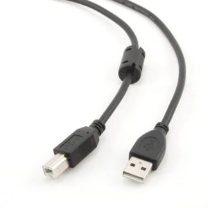 CABLU USB GEMBIRD pt. imprimanta, USB 2.0 (T) la USB 2.0 Type-B (T), 4.5m, premium, conectori auriti, black, „CCF-USB2-AMBM-15” (include TV 0.18lei)