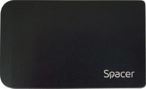 RACK extern SPACER, pt HDD/SSD, 2.5 inch, S-ATA, interfata PC USB 3.0, aluminiu, negru, „SPR-25611” 45503295 (include TV 0.8lei)