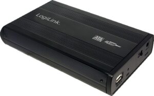RACK extern LOGILINK, extern pt. HDD, 3.5 inch, S-ATA, interfata PC USB 2.0, aluminiu, negru, „UA0082” (include TV 0.8lei)