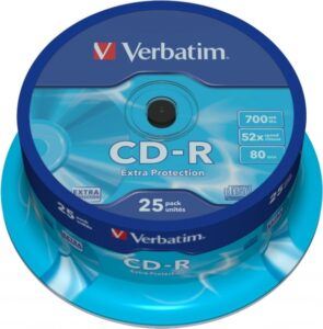 CD-R VERBATIM 700MB, 80min, viteza 52x, 25 buc, spindle, „43432”