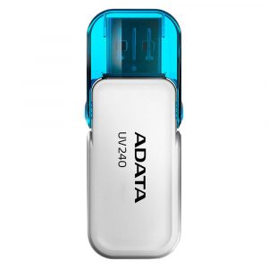 MEMORIE USB 2.0 ADATA 32 GB, cu capac, carcasa plastic, alb, „AUV240-32G-RWH” (include TV 0.03 lei)