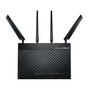 ROUTER ASUS wireless, 1900 Mbps, porturi Gigabit x 4, antena externa x 4, AC1900, dual band, „4G-AC68U” (include TV 1.75lei)