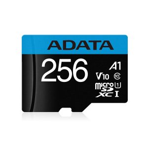 CARD MicroSD ADATA, 256 GB, MicroSDXC, clasa 10, standard UHS-I U1, „AUSDX256GUICL10A1-RA1” (include TV 0.03 lei)