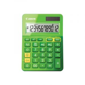 Calculator de birou CANON, LS-123K GR, ecran 12 digiti, alimentare baterie, display LCD, functie business, tax si conversie moneda, verde, „BE9490B002AA” (include TV 0.18lei)
