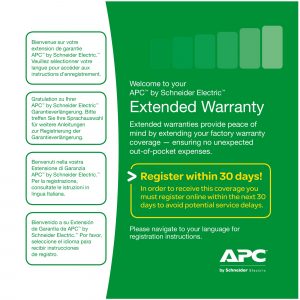 Extensie garantie APC 1 an pentru produs nou valabila pentru accesoriiAPC „WBEXTWAR1YR-AC-03”