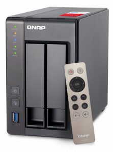 NAS QNAP, tower, HDD x 2, capacitate maxima 16 TB, memorie RAM 2 GB, RJ-45 (Gigabit) x 2, porturi USB 2.0 x 2 | USB 3.0 x 2 | HDMI, „TS-251+-2G” (include TV 3.50lei)