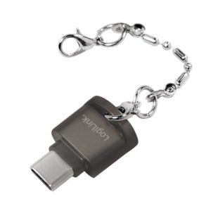 CARD READER extern LOGILINK, interfata USB Type C, citeste/scrie: micro SD; plastic, negru, „CR0039” (include TV 0.18lei)