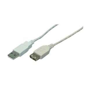 CABLU USB LOGILINK prelungitor, USB 2.0 (T) la USB 2.0 (M), 3m, gri, „CU0011” (include TV 0.06 lei)