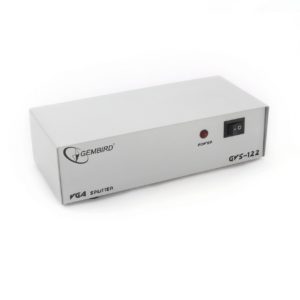 SPLITTER video GEMBIRD, split 2 monitoare la 1 PC, conector 1: VGA (M); conector 2: VGA (M) x 2, „GVS122” (include TV 0.8lei)