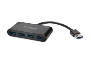 HUB extern KENSINGTON, porturi USB: USB 3.0 x 4, conectare prin USB 3.0, cablu 0.1 m, negru, „K39121EU” (include TV 0.8lei)