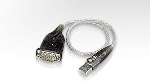 ADAPTOR USB ATEN, USB 2.0 (T) la Serial RS232 (9-pin)(T), 0.35 m, argintiu,”UC232A-AT” (include TV 0.06 lei)