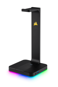 SUPORT casti Corsair, „ST100 RGB”, conectare prin USB 3.1 x 2, negru, „CA-9011167-EU”