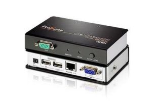 EXTENDER KVM ATEN acces PC de la distanta, conector tip VGA (M) | USB (M) x 2 | RJ-45 | SPHD-17 (M), „CE700A-AT-G” (include TV 0.8lei)