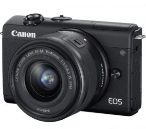 Camera foto CANON EOS M200, kit EF-M 15-45, 24.1 Mpx, ecran 3″ LCD touchscreen, WiFi, bluetooth, ISO 25600, filmare 4k, full HD, compatibil SD/SDHC/SDXC, micro USB, „3699C027AA” (include TV 1.20lei)