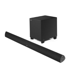 BOXE EDIFIER soundbar, bluetooth 4.0, RMS: 145W (2 x 16W, 2 x 19W, 1 x 75W), woofer 8″, medii 2.75″, inalte 0.75″, frecv. raspuns 48Hz-20KHz, Line-in/AUX/optic/coax,tel wireless,dim1000x79x80mm, black, „B7-BK” (include TV 1.75 lei)