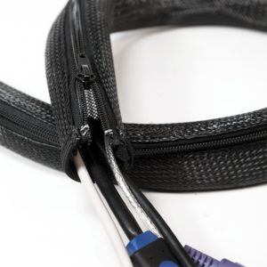 MANSON protectie cabluri LOGILINK, cu fermoar, diametru 20mm, 1m, negru, „KAB0046”