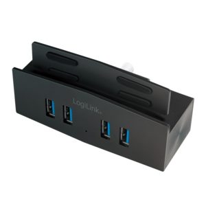 HUB extern LOGILINK, porturi USB USB 3.0 x 4, conectare prin USB 3.0, negru, „UA0348” (include TV 0.8lei)