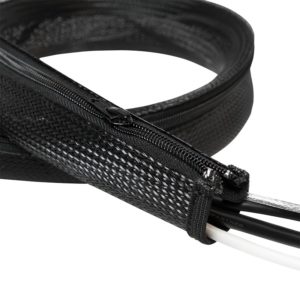 MANSON protectie cabluri LOGILINK, cu fermoar, diametru 35mm, 2m, negru, „KAB0049”