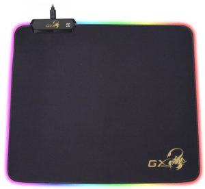 Mouse PAD GENIUS, „GX-Pad 300S RGB”, gaming , cu led, cauciuc si material textil, 320 x 270 x 3 mm, negru , iluminat RGB, „31250005400”