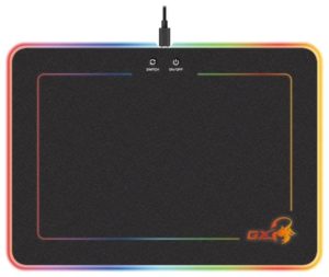 Mouse PAD GENIUS, „GX-Pad 600H RGB”, gaming , cu led, cauciuc si material textil, 320 x 250 x 5.5 mm, negru , iluminat RGB, „31250006400”