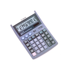 Calculator de birou CANON,TX-1210E, 32 taste, ecran 12 digiti, alimentare solara si baterie, negru, „BEE13-0840210” (include TV 0.18lei)