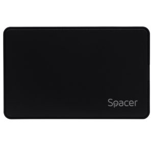 RACK extern SPACER, pt HDD/SSD, 2.5 inch, S-ATA, interfata PC USB 3.1 Type C, plastic, negru, „SPR-TYPE-C-01” (include TV 0.8lei)
