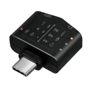 CONVERTOR audio LOGILINK, intrare: 1 x USB-C (T), 1 x USB-C (M) (w. PD fast charge 20V/3A 60W), iesire: 1 x 3.5″ jack (M), 24-bit, 96KHz, egalizator, built-in microfon, black, „UA0362” (include TV 0.18lei)