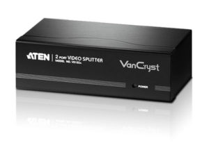 SPLITTER video ATEN, split 2 monitoare la 1 PC, conector 1: VGA (T); conector 2: VGA (M) x 2, „VS132A-A7-G” (include TV 0.8lei)