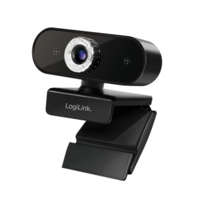 CAMERA WEB LOGILINK senzor. 1080p Full-HD cu rezolutie video 1920×1080; inclinare 30grade, rotatie 180grade, microfon, cablu 1.45m, „UA0371” (include TV 0.18lei)