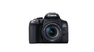 Camera foto CANON EOS 850D, kit 18-55, 24.1 Mpx, senzor CMOS, ecran 3″ LCD touchescreen, WiFi, bluetooth, ISO 25600, filmare UHD 4k, montura Canon EF-S, jack 3.5mm, miniHDMI, USB, „3925C016AA” (include TV 1.20lei)