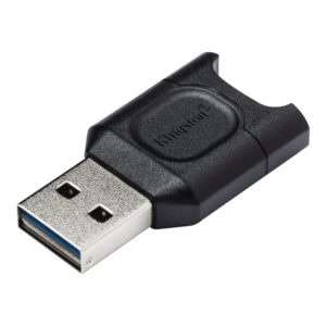 CARD READER extern KINGSTON, interfata USB 3.2 gen 1, citeste/scrie microSDHC/SDXC UHS-II, plastic, negru, „MLPM” (include TV 0.18lei)