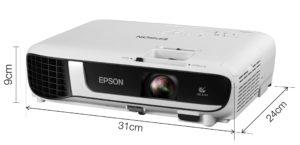 PROIECTOR EPSON EB-W51, lampa UHE, 4000 lumeni, rezolutie WXGA (1280 x 800), contrast 16.000 : 1, VGA, HDMI, Composite Video (Video RCA), USB 2.0, 3.5 mm jack, boxe, „V11H977040” (include TV 3.50lei)