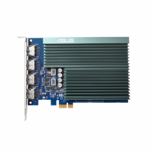 PLACA VIDEO ASUS „GeForce GT 730”, 2 GB GDDR5 64 biti, PCI Express 2.0 x 16, HDMI x 4, sistem racire aer, „GT730-4H-SL-2GD5”