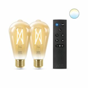 SET 2 becuri smart LED Philips, soclu E27, putere 7W, forma clasic, lumina toate nuantele de alb, alimentare 220 – 240 V, „000008719514550155” (include TV 1.2lei)
