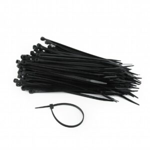 TILE prindere cablu GEMBIRD, 100pcs., 150*3.6 mm, din Nylon, rezistent UV, black, „NYTFR-150×3.6”