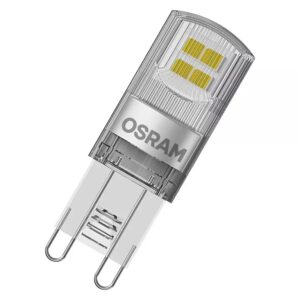 SET 2 becuri LED Osram, soclu G9, putere 1.9W, forma pin, lumina alb calda, alimentare 220 – 240 V, „000004058075449831” (include TV 1.2lei)