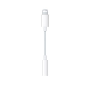 Adaptor USB smartphone Apple, Lightning (T) la Jack 3.5 mm (M), cauciuc, alb, „mmx62zm/a” (include TV 0.06 lei)