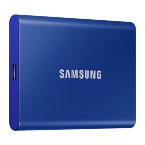 SSD. extern SAMSUNG T7, 1TB, USB 3.2 Type-C, R/W: 1050/1000 MB/s, albastru, „MU-PC1T0H/WW” (include TV 0.18lei)