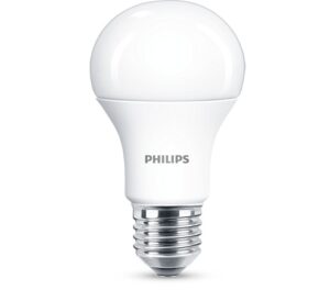 BEC LED Philips, soclu E27, putere 11W, forma clasic, lumina alb calda, alimentare 220 – 240 V, „000008718699769703” (include TV 0.60 lei)