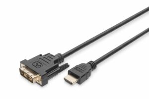 ASSMANN HDMI adapter cable type A-DVI 18+1 M/M 5.0m Full HD bl „AK-330300-050-S”